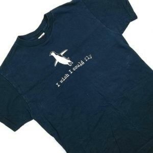 VTG 90's 00's Cute Penguin Center Design T Shirt